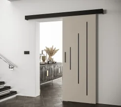 Abiks Meble Portes coulissantes Salwador Y 80x204 cm (Cachemire / Noir / Noir)