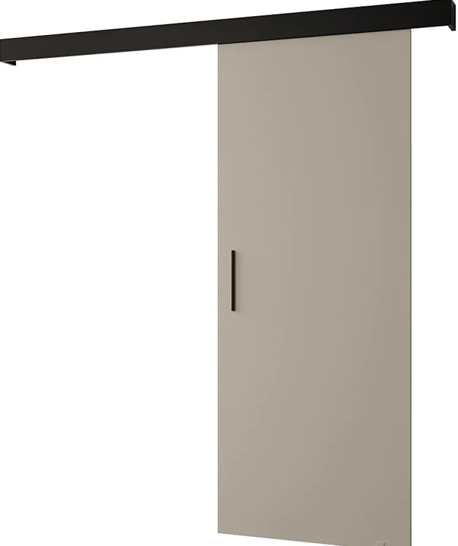 Abiks Meble Portes coulissantes Salwador I 70x204 cm (Cachemire / Noir / Noir)