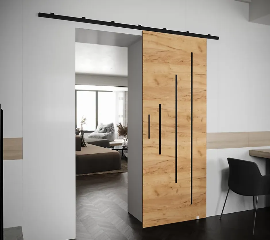 Abiks Meble Portes coulissantes Zonda Y 90x204 cm (Chêne Craft)
