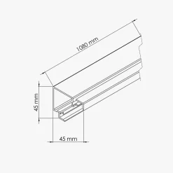 Poteau d'Angle - Verrière en Kit - Blanc-Mon Marché Déco Online