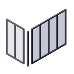 Poteau d'angle pour verrière d'intérieur-Optimum Sale