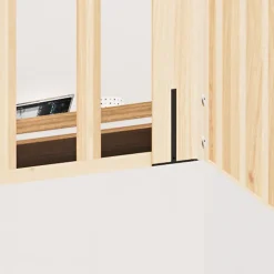 Sogem Poteau de fixation en sapin pour balustrade pose à plat Madeira