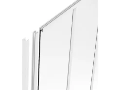 Vente-unique Poteau de terminaison pour verrière en aluminium thermolaqué - H105 cm - Blanc - BAYVIEW