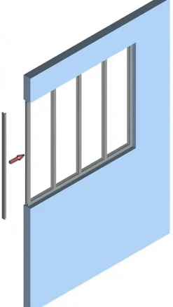 Optimum Poteau de terminaison pour verrière d'intérieur