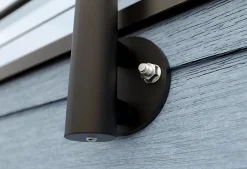 Alumin'home Poteau latéral pour garde corps Oxalis noir ral 9005