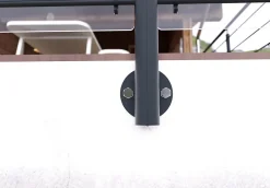 Alumin'home Poteau latéral pour garde corps Oxalis gris