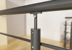 Alumin'home Poteau latéral pour garde corps Oxalis gris