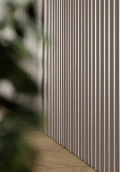 PPanneau mural 3D MDF SMOOTH WAVY Chene Foncé satiné 2760X750X12 mm-Hardwarexchange Sale