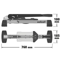 Wolfcraft Presse coupante pour sols stratifiés VLC1000