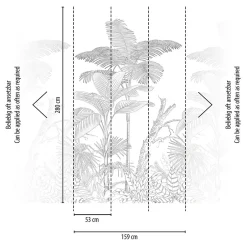 Profhome 392141-GU Papier peint photo lisse mat 1,59 m x 2,8 m