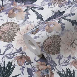 381751-GU Papier peint floral lisse mat 5,33 m2-Profhome Sale