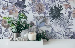 381751-GU Papier peint floral lisse mat 5,33 m2-Profhome Sale