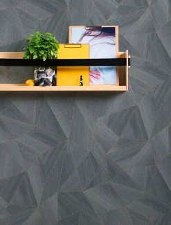 Profhome 361333-GU Papier peint à motifs graphiques lisse mat 5,33 m2