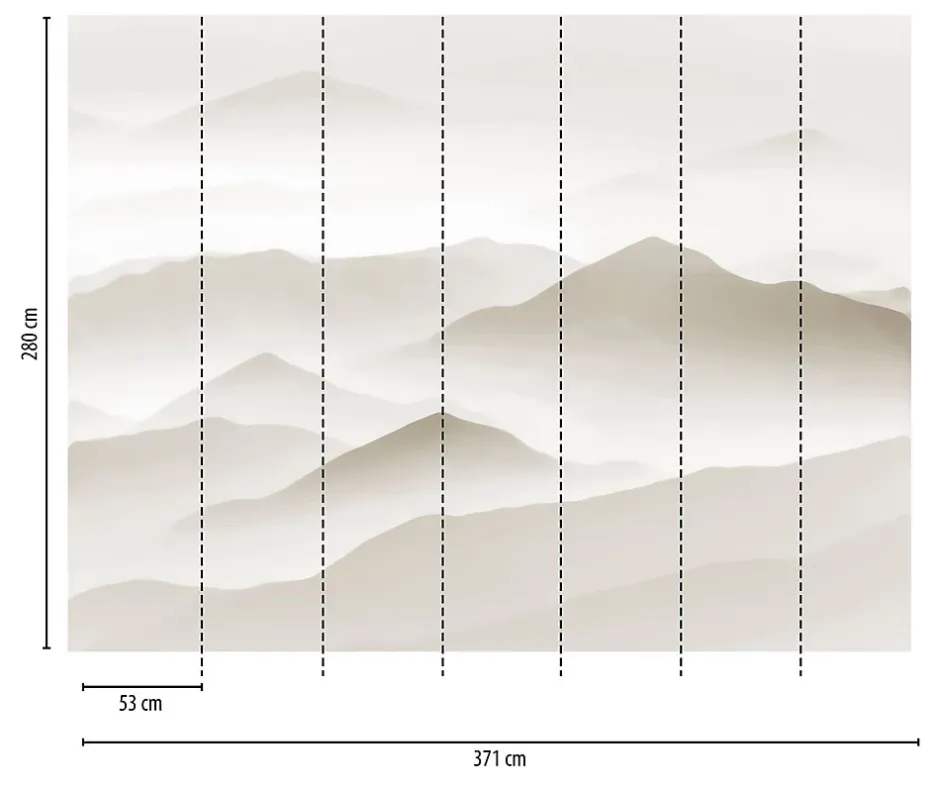 383081-GU Papier peint photo lisse mat 3,71 m x 2,8 m-Profhome Clearance
