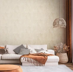 Profhome 396705-GU Papier peint aspect crépi texturé et des accents métalliques 5,33 m2