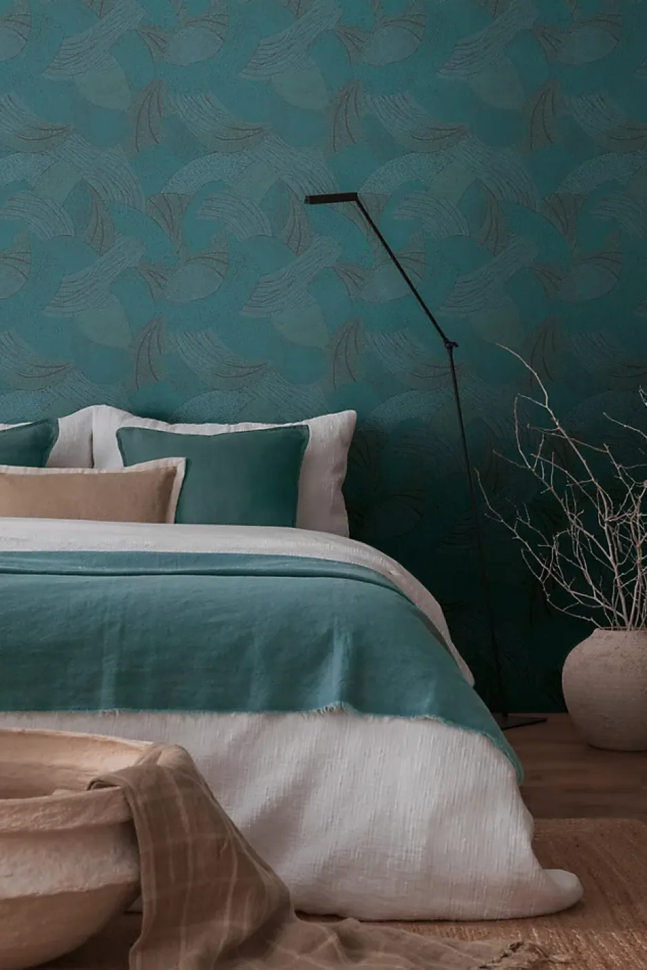 399353-GU Papier peint ethnique légèrement texturé mat 5,33 m2-Profhome Online