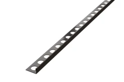 Profil angulaire J en acier inoxydable pour les carreaux 12mm x 2700mm - gunmetal-Ilcom Outlet