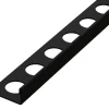 Profil angulaire J en acier inoxydable pour les carreaux 12mm x 2700mm - noir matt-Ilcom Sale