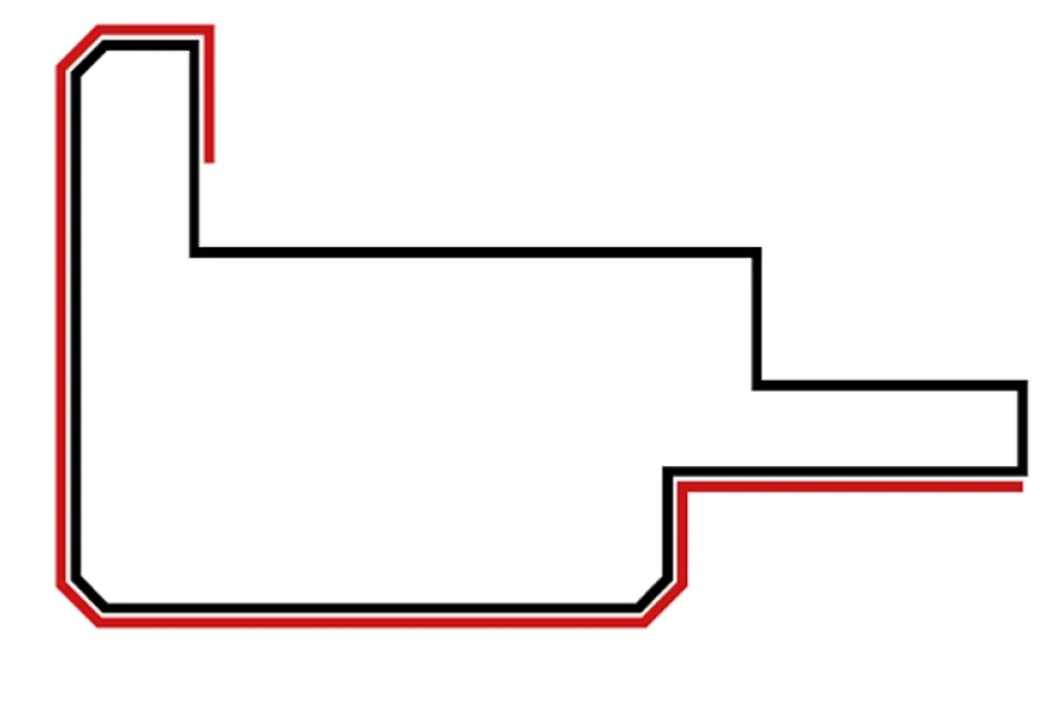Hardwarexchange Profil carré en MDF massif Noir satiné 2760x32x19 mm MIDDLE WAVY