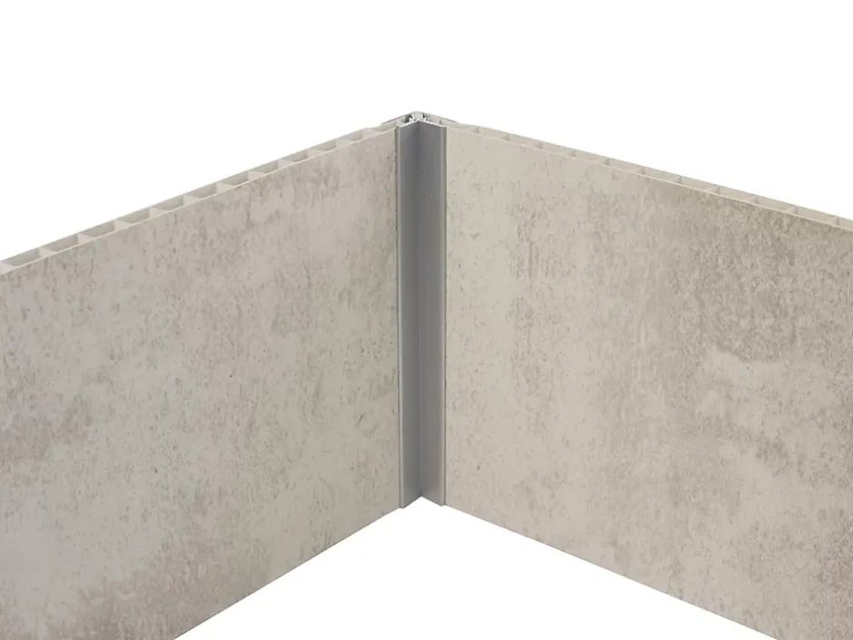 Grosfillex Profil d'angle de finition clipsable 5/8 mm aluminium