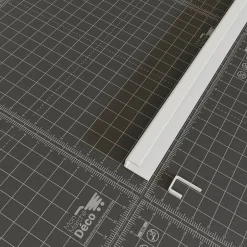 Tecnoprofils Profil d'Arrêt PVC 8 mm - Longueur 2.60 m - Blanc