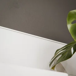 Tecnoprofils Profil d'Arrêt PVC Clipsable 8 mm - Longueur 2.60 m - Blanc