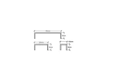 Ilcom Profilé décoratif C en acier inoxydable pour carrelage Or poli - 10 mm x 2700 mm x 0,65 ep.