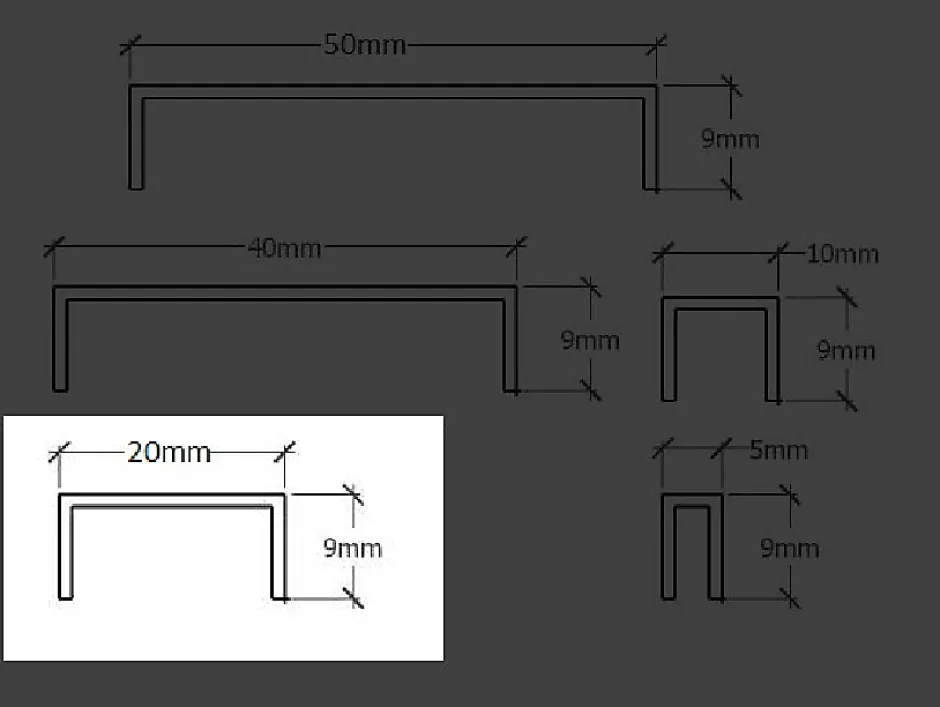Profilé décoratif C en acier inoxydable pour carrelage Or satiné - 20 mm x 2440 mm x 0,65 ep.-Ilcom Discount