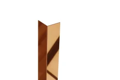 Profilé décoratif L Angle extérieur en acier inoxydable 30 mm x 30 mm x 2700 mm - argent poli-Ilcom Outlet