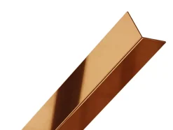 Profilé décoratif L Angle extérieur en acier inoxydable 30 mm x 30 mm x 2700 mm - argent poli-Ilcom Outlet