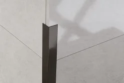 Profilé décoratif L Angle extérieur en acier inoxydable 30 mm x 30 mm x 2700 mm - gunmetal-Ilcom Online