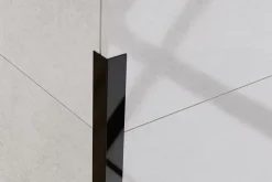 Profilé décoratif L Angle extérieur en acier inoxydable 30 mm x 30 mm x 2700 mm - noir poli-Ilcom Online