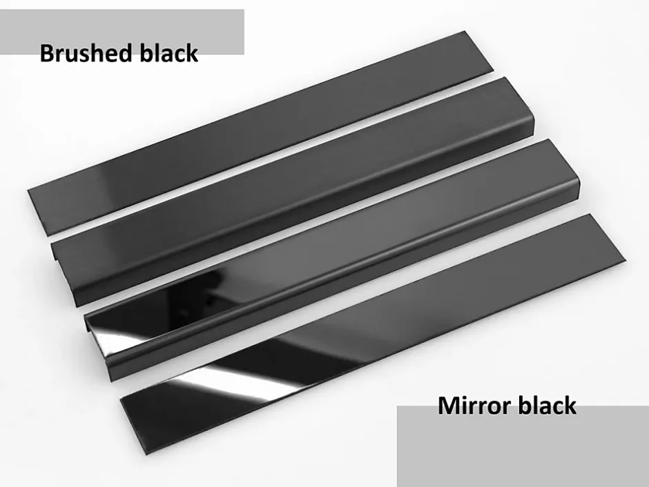 Profilé décoratif L Angle extérieur en acier inoxydable 20 mm x 20 mm x 2700 mm - gunmetal-Ilcom Discount