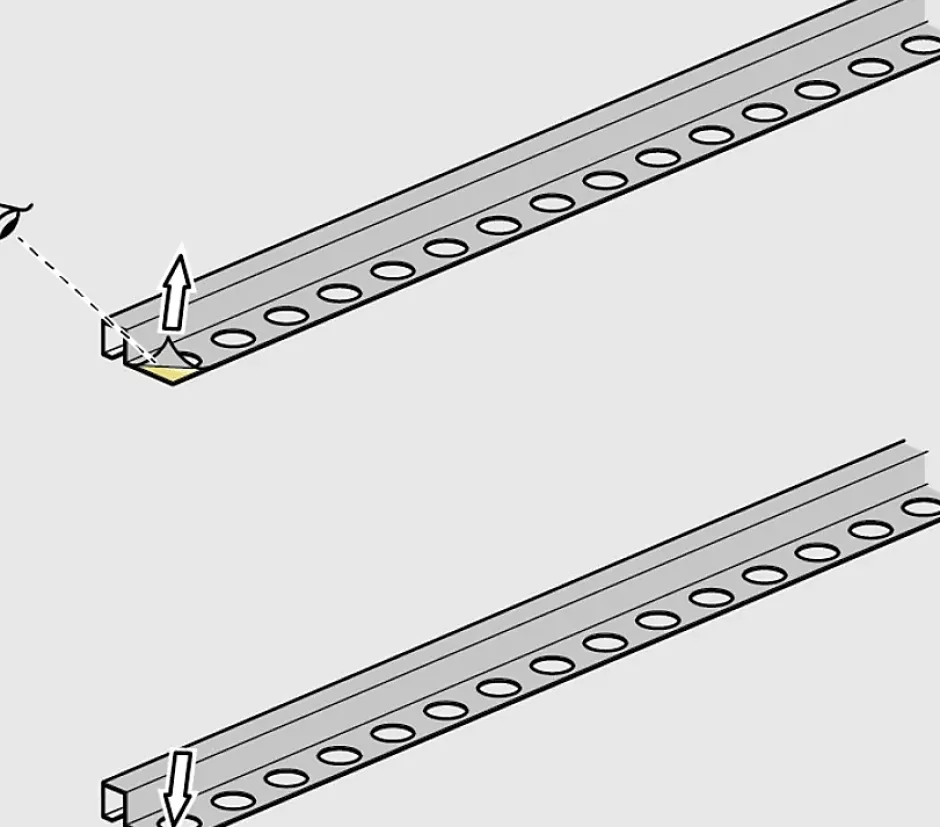 Profilé décoratif L Angle extérieur en acier inoxydable 30 mm x 30 mm x 2700 mm - or satiné-Ilcom Online