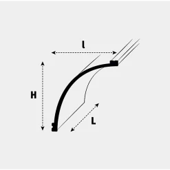 Profil de base simple aux courbes gracieuses CB502N-Orac Decor Hot