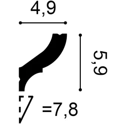 Profil de base simple aux courbes gracieuses CB502N-Orac Decor Hot