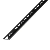 Profilé de carrelage intérieur rond PVC noir lisse L.2,5m x l.2,65 cm x ep.6mm-Diall