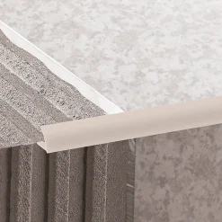 Profilé de carrelage intérieur rond PVC crème lisse L.2,5m x l.2,65 cm x ep.6mm-Diall Best