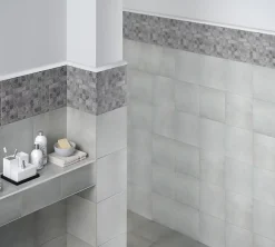 Profilé de carrelage intérieur PVC auto-adhésif courbé blanc L.250 x l. 1.94 x Ep. 0,1 cm-Diall Clearance