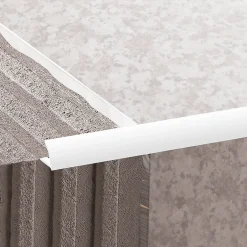 Profilé de carrelage intérieur rond PVC blanc lisse L.2,5m x l.3,1 cm x ep.12,5mm-Diall Hot