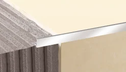 Profilé de carrelage intérieur droit aluminium effet chromé poli L.2,5m x l.2,2cm x ep.10mm-Diall Hot