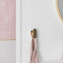 Diall Profilé de carrelage intérieur rond PVC blanc lisse L.2,5m x l.2,7 cm x ep.9mm