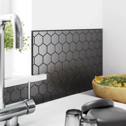 Diall Profilé de carrelage intérieur angle droit alu 8 mm x 2.5 m noir