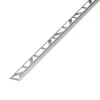 Diall Profilé de carrelage intérieur droit aluminium effet chromé poli L.2,5m x l.2,2cm x ep.8mm
