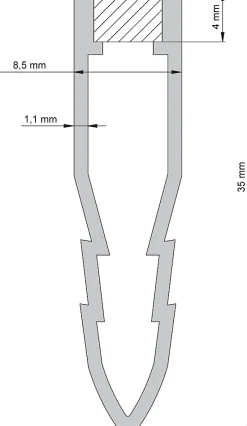Diall Profilé de dilatation intérieur droit PVC gris lisse 8,5mmx250cm