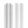 Profilé de finition + 1 profilé d'angle intérieur pour Panneau mural Décodesign, blanc vendu par 2-Schulte Clearance