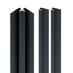 Schulte Profilé de finition + 1 profilé d'angle intérieur pour Panneau mural Décodesign, anthracite vendu par 2