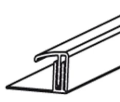 Profilé de finition d'extrémité Grosfillex L.2,60m carbone- Best