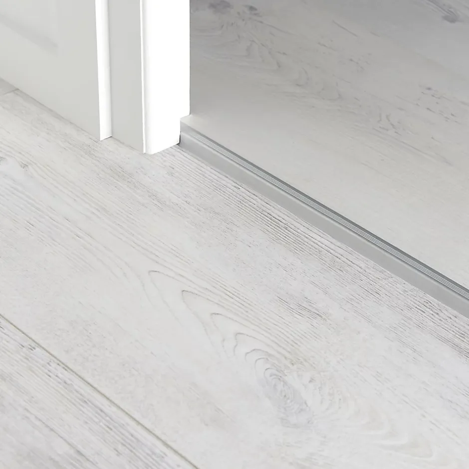 Profilé de finition en U en aluminium pour sol , décor métal mat 10,5 x 930 mm-GoodHome Discount