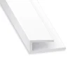 Profilé de finition PVC blanc 14 x 6 mm, L. 2 m-CQFD Clearance